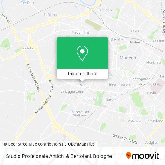 Studio Profeionale Antichi & Bertolani map