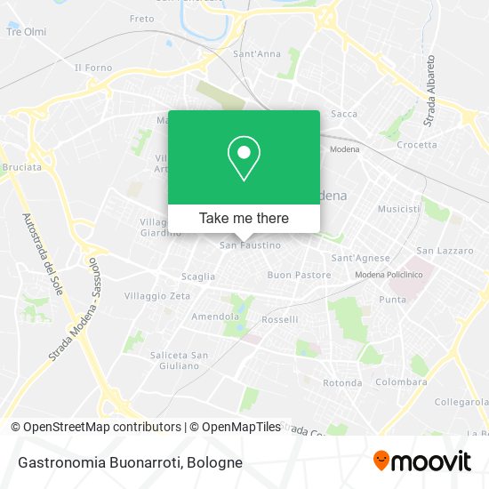 Gastronomia Buonarroti map