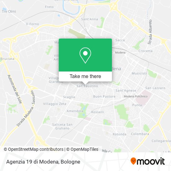 Agenzia 19 di Modena map