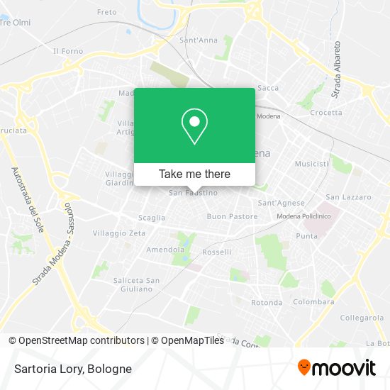 Sartoria Lory map