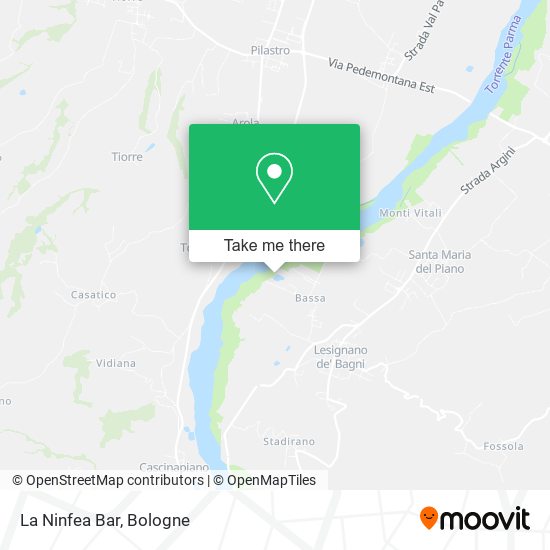 La Ninfea Bar map