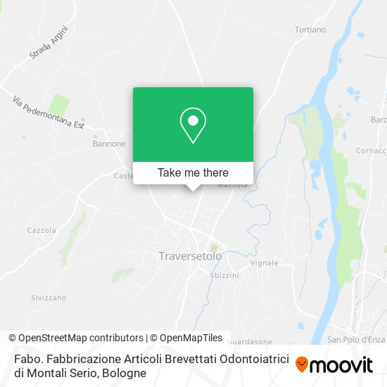 Fabo. Fabbricazione Articoli Brevettati Odontoiatrici di Montali Serio map