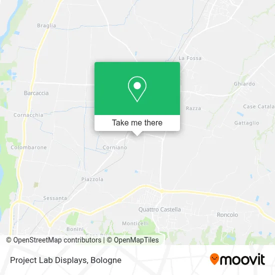 Project Lab Displays map