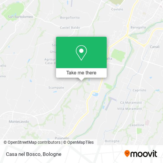 Casa nel Bosco map