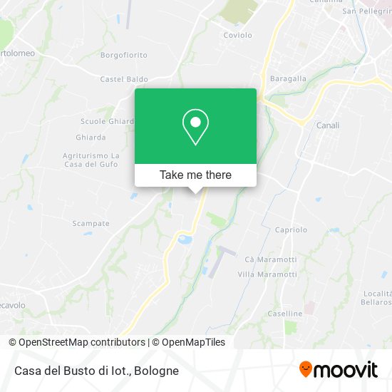 Casa del Busto di Iot. map