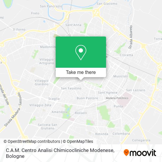 C.A.M. Centro Analisi Chimicocliniche Modenese map