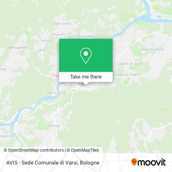 AVIS - Sede Comunale di Varsi map