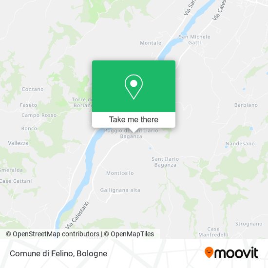 Comune di Felino map