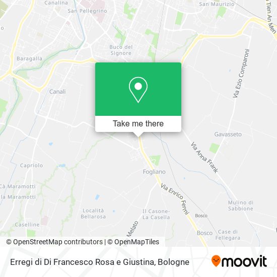 Erregi di Di Francesco Rosa e Giustina map