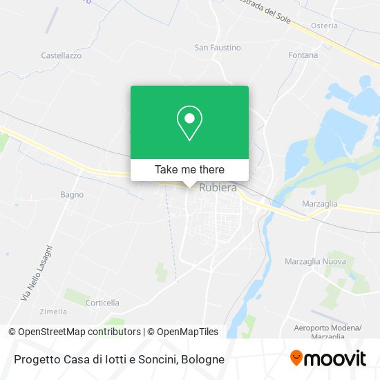 Progetto Casa di Iotti e Soncini map