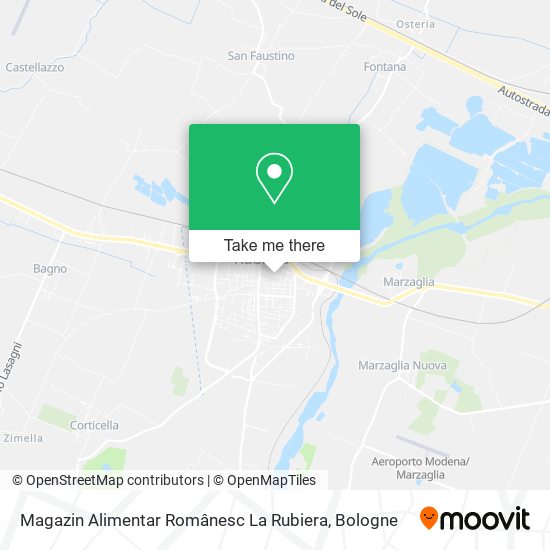 Magazin Alimentar Românesc La Rubiera map