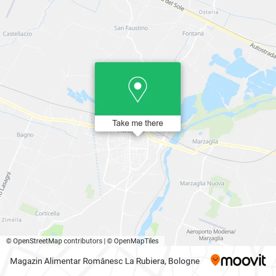Magazin Alimentar Românesc La Rubiera map