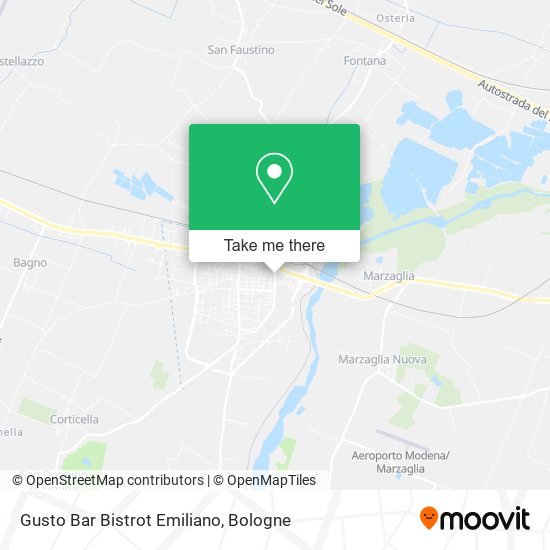 Gusto Bar Bistrot Emiliano map