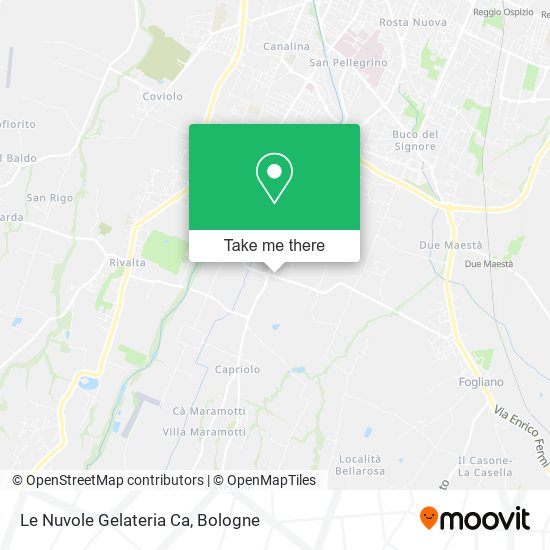 Le Nuvole Gelateria Ca map