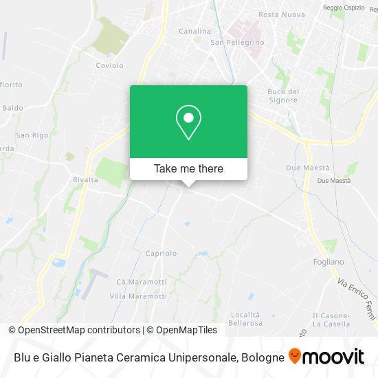 Blu e Giallo Pianeta Ceramica Unipersonale map