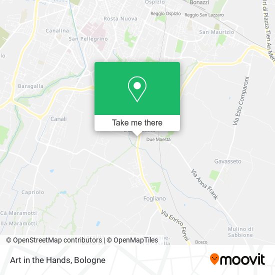 Art in the Hands map