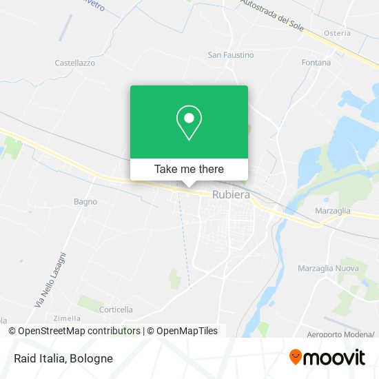 Raid Italia map