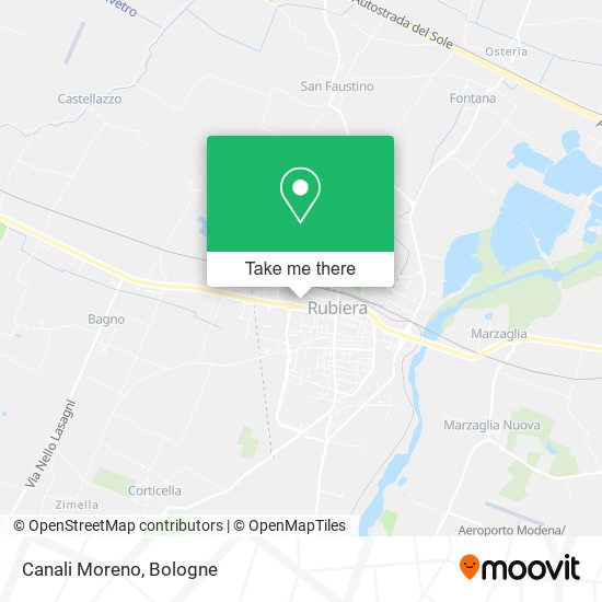 Canali Moreno map