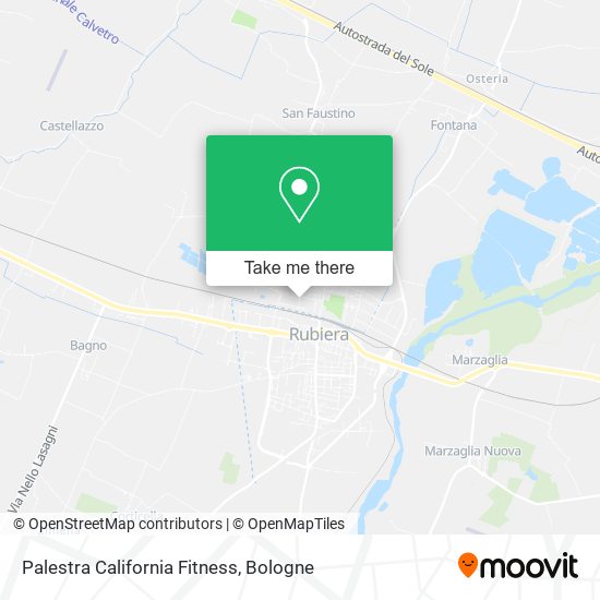 Palestra California Fitness map