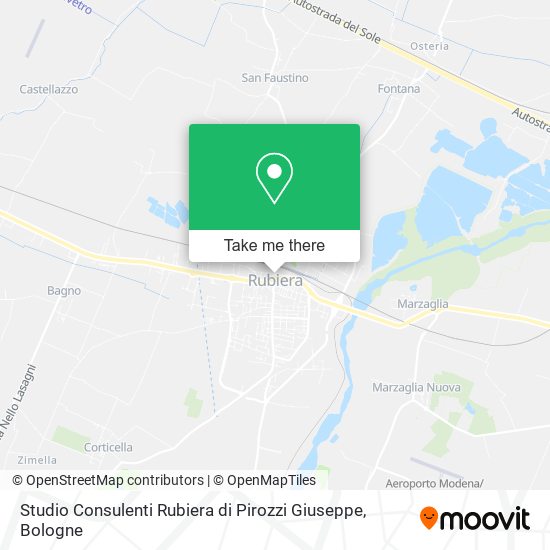 Studio Consulenti Rubiera di Pirozzi Giuseppe map