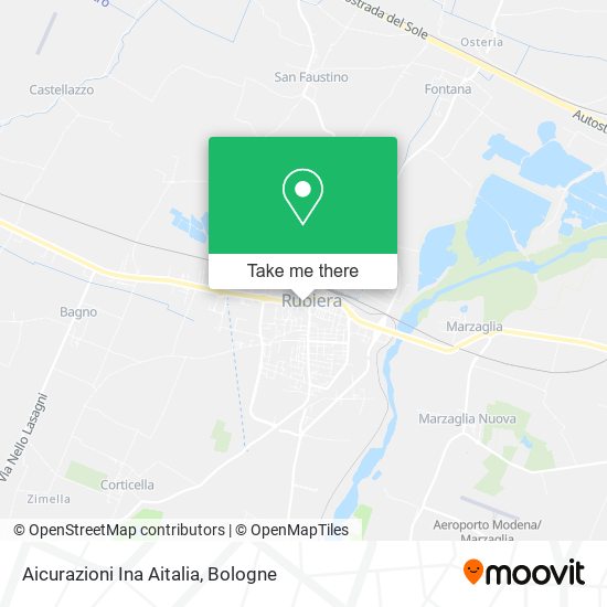 Aicurazioni Ina Aitalia map