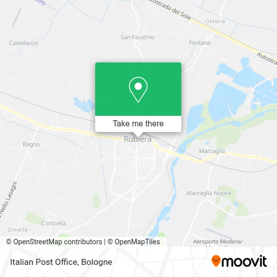 Italian Post Office map