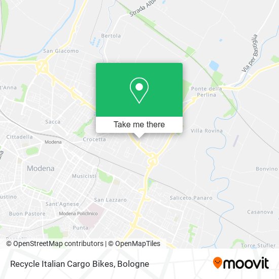 Recycle Italian Cargo Bikes map