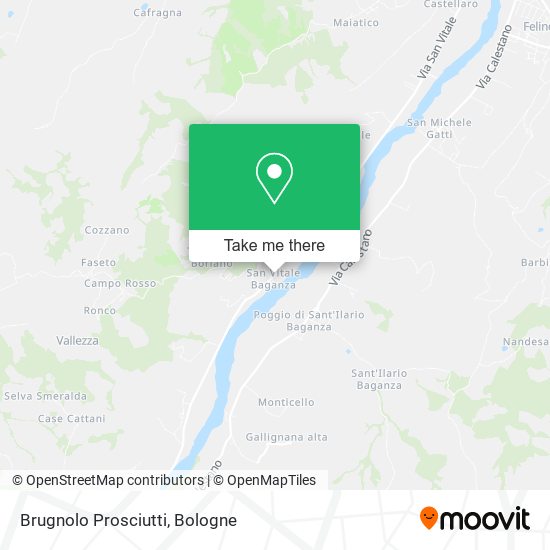 Brugnolo Prosciutti map