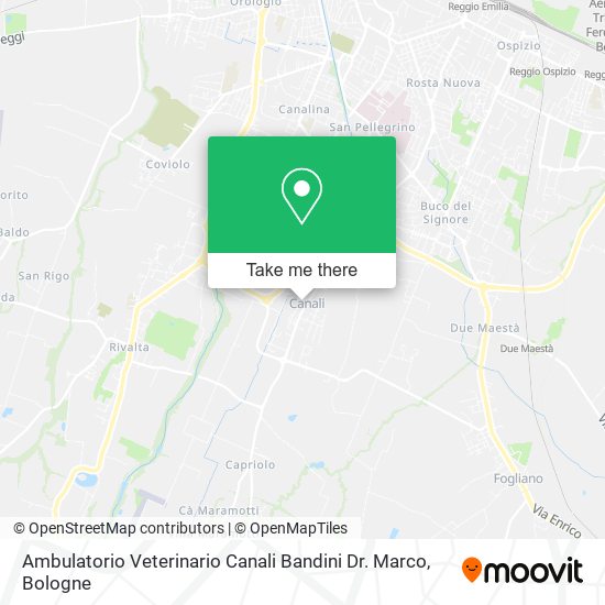 Ambulatorio Veterinario Canali Bandini Dr. Marco map