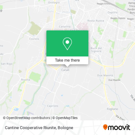Cantine Cooperative Riunite map