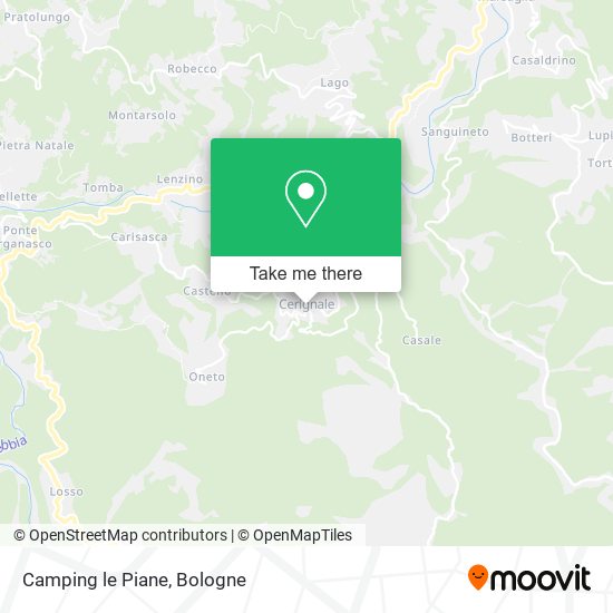 Camping le Piane map