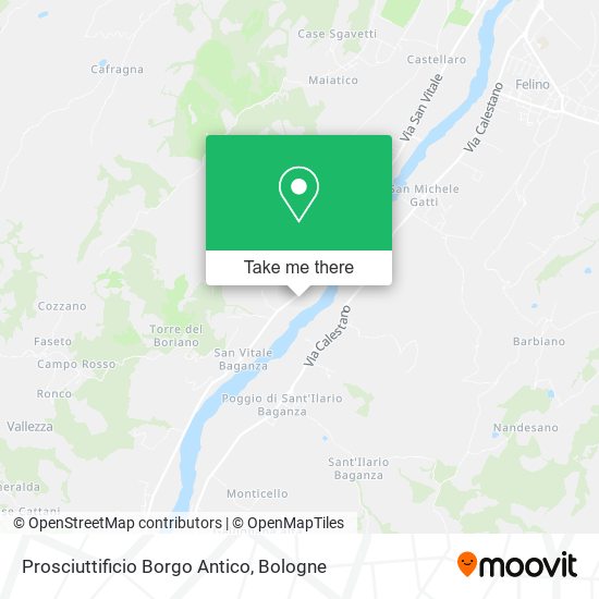 Prosciuttificio Borgo Antico map