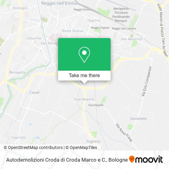 Autodemolizioni Croda di Croda Marco e C. map