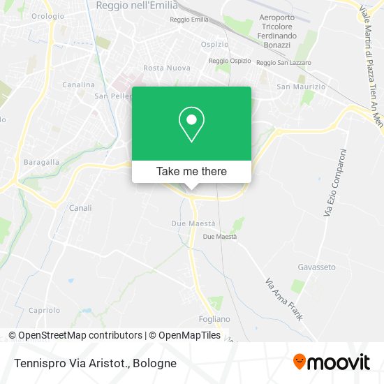 Tennispro Via Aristot. map