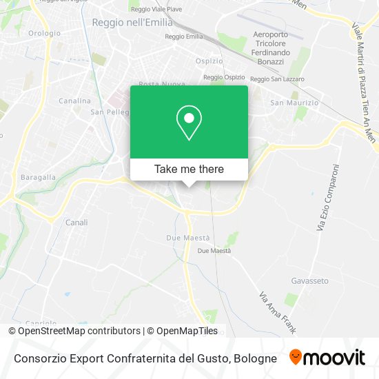 Consorzio Export Confraternita del Gusto map
