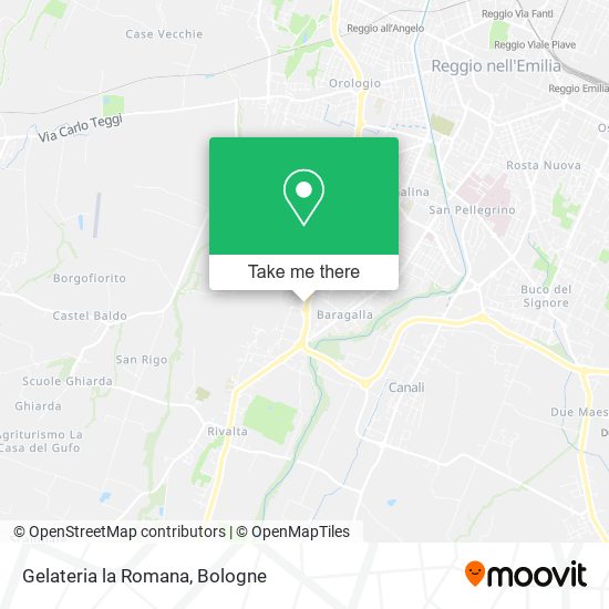 Gelateria la Romana map