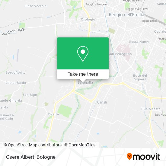 Csere Albert map