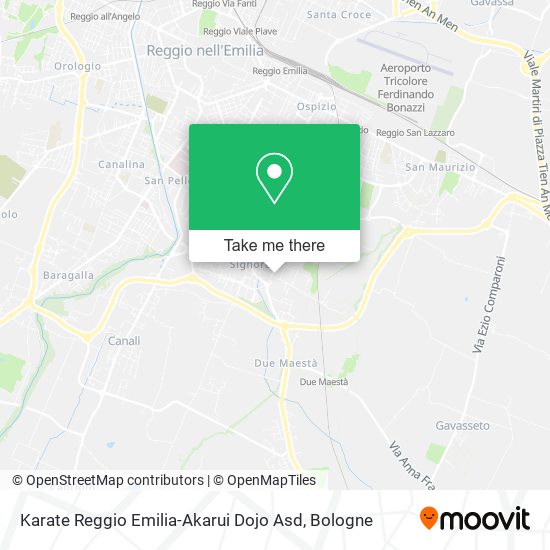 Karate Reggio Emilia-Akarui Dojo Asd map