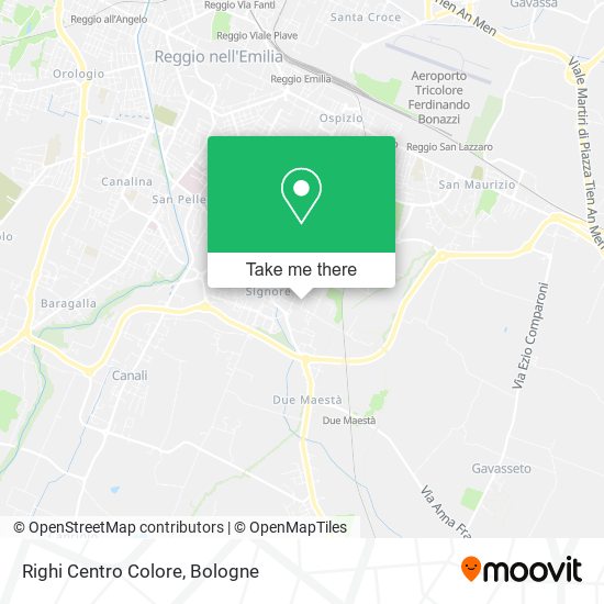 Righi Centro Colore map