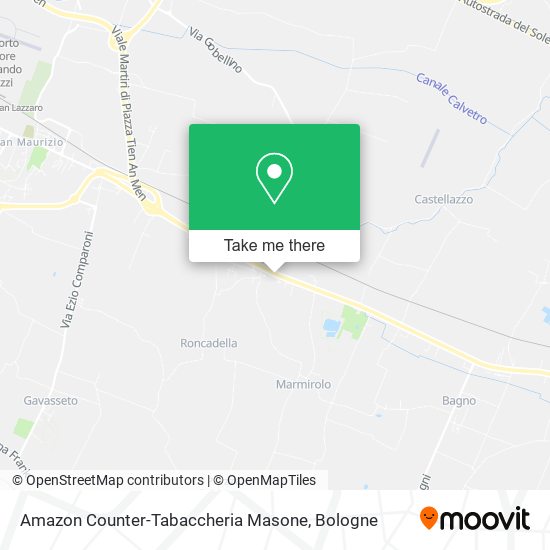 Amazon Counter-Tabaccheria Masone map