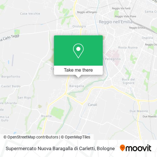 Supermercato Nuova Baragalla di Carletti map