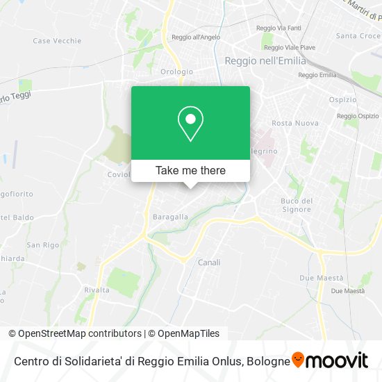 Centro di Solidarieta' di Reggio Emilia Onlus map