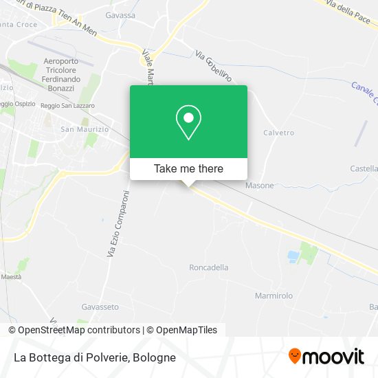 La Bottega di Polverie map