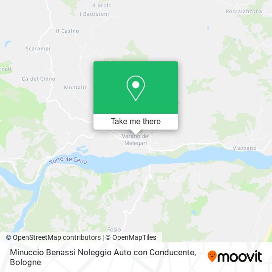 Minuccio Benassi Noleggio Auto con Conducente map