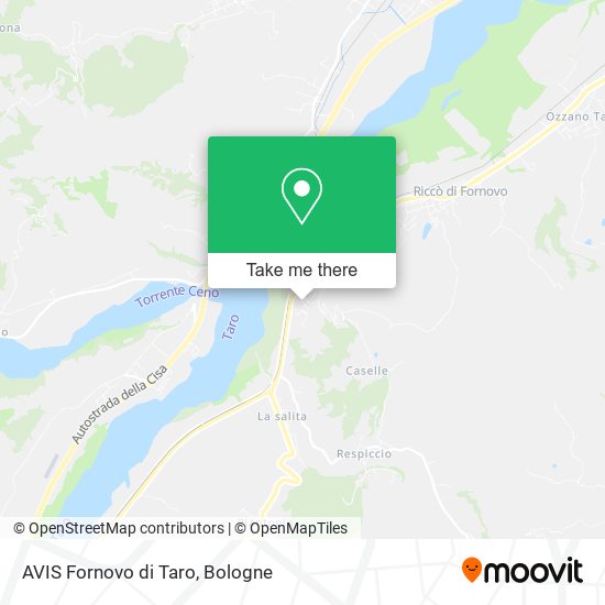 AVIS Fornovo di Taro map