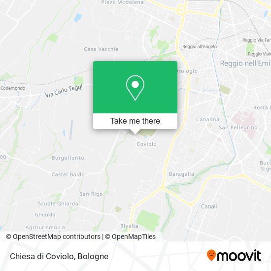 Chiesa di Coviolo map