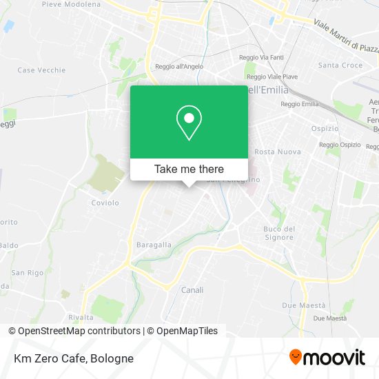 Km Zero Cafe map