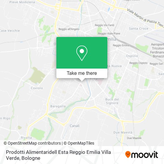Prodotti Alimentaridell Esta Reggio Emilia Villa Verde map