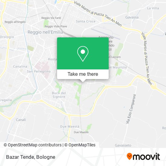 Bazar Tende map