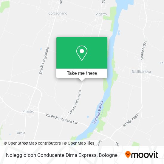 Noleggio con Conducente Dima Express map